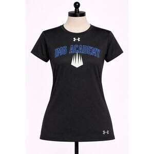 Under Armour IMG Academy T Shirt Black Short Sleeve Performance Large